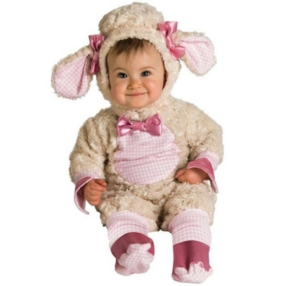 Rubie's Lucky Lil' Lamb Baby Infant Halloween Costume 0-6 Months Jumpsuit EUC - Picture 1 of 5